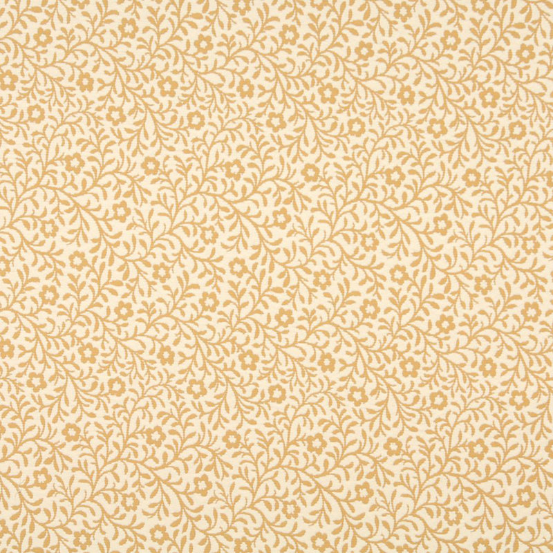 Tissu floral matelassé, Or