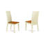 L'ensemble 3 pièces de table et chaises de cuisine comprend une table de salle à manger ronde avec Dropleaf et des tablettes et 2 chaises de salle à manger, babeurre et cerise-1829455489-1745926370-1795974263