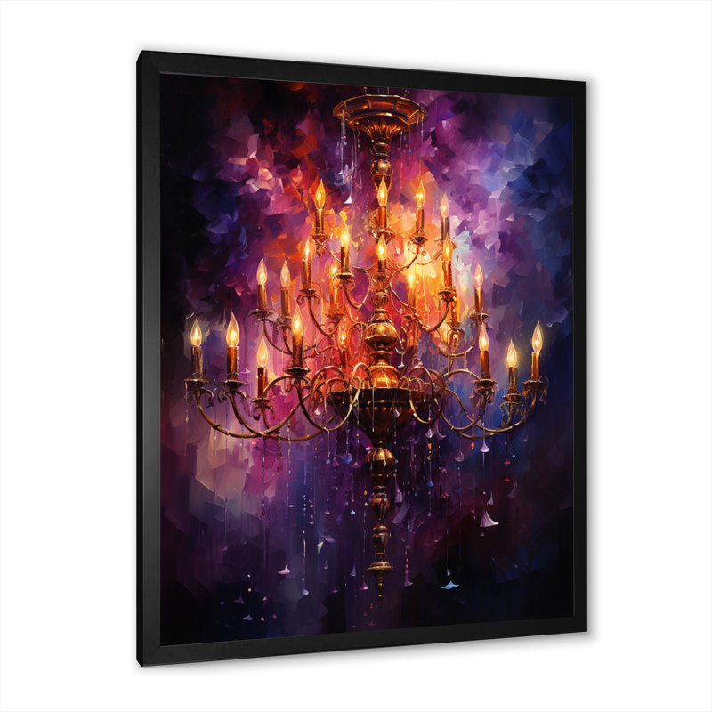 Jahnya Chandelier, Cadre photo noir, H 44 po x l 34 po x P 1,5 po