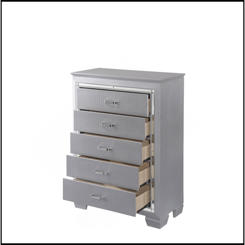 Miroir à commode haute 5 tiroirs 1Pc