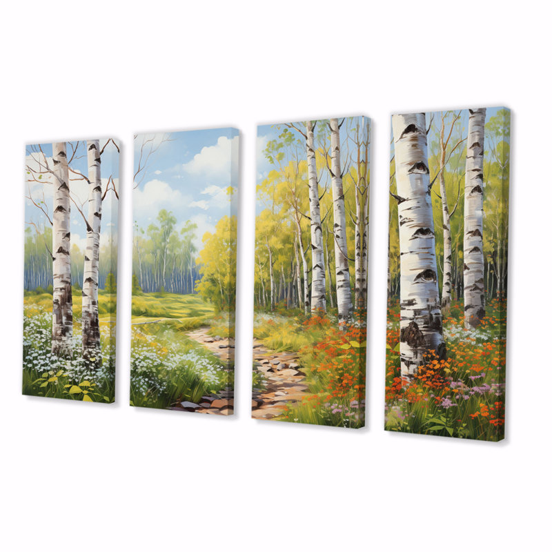 Gyasi - impression sur toile de bouleau - 4 panneaux