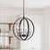 Arterburn 4 - Light Dimmable Globe Chandelier with Wrought Iron Accents