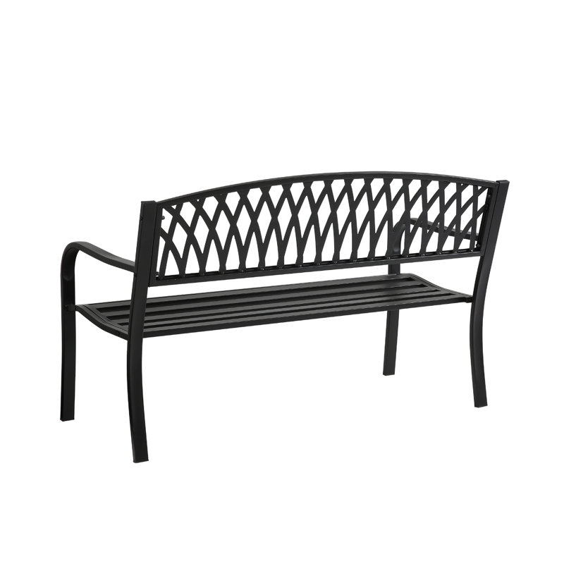 Banc de parc en acier à l’arrière Marmarth