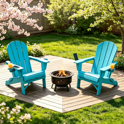 Chaise Adirondack pliante en plastique Lutie