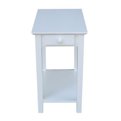 Sunbury Solid Wood End Table with Storage