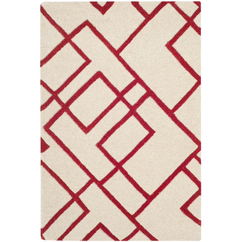 Soho Hand Tufted Wool Geometric Rug, Rectangle 7'6" x 9'6"