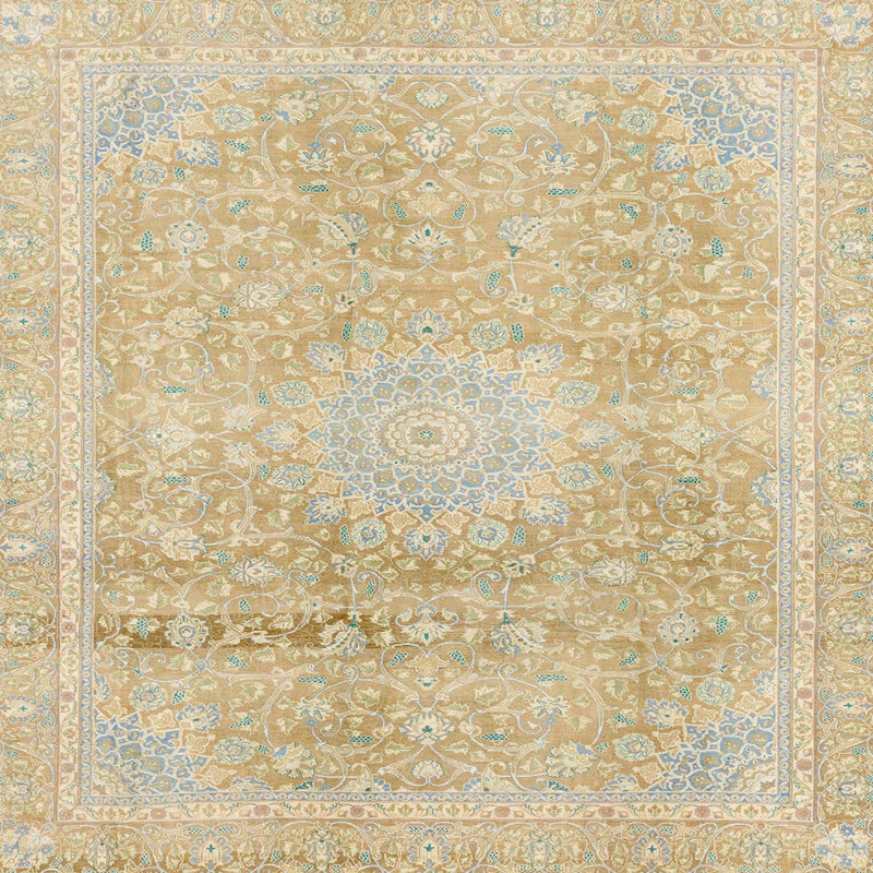 Abstract Indoor Rug, Square 8'