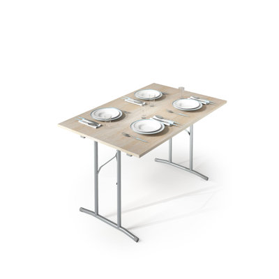 Rectangular Wood Folding Outdoor Camping Table , 125cm cm W 80cm cm D