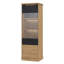 Kaszimiro 64cm Display Cabinet with Right-Hinged Door and LED Lighting