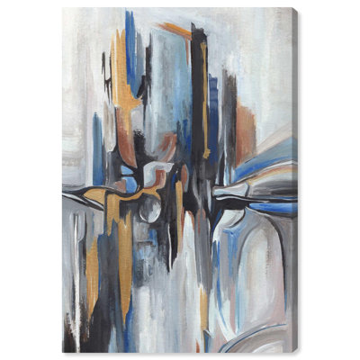 Art Remedy, peinture sur toile bleue, humeur méditation