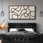 Black and Beige Geometric Line Horizontal Art Prints Minimalist Modern Panoramic Wall Art Neutral-111696452-102833286