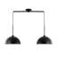 Luminaire suspendu noir à double tête réglable