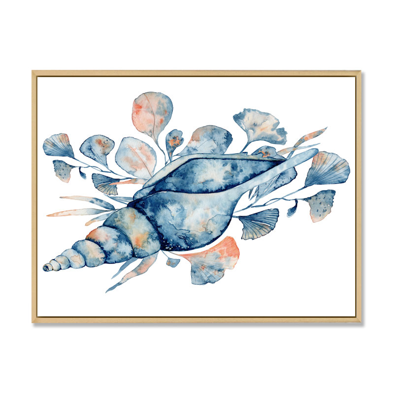 «Under Water Floral Reef Bouquet», reproduction d'art sur toile nautique et côtière, H 12 po x l 20 po x P 1 po