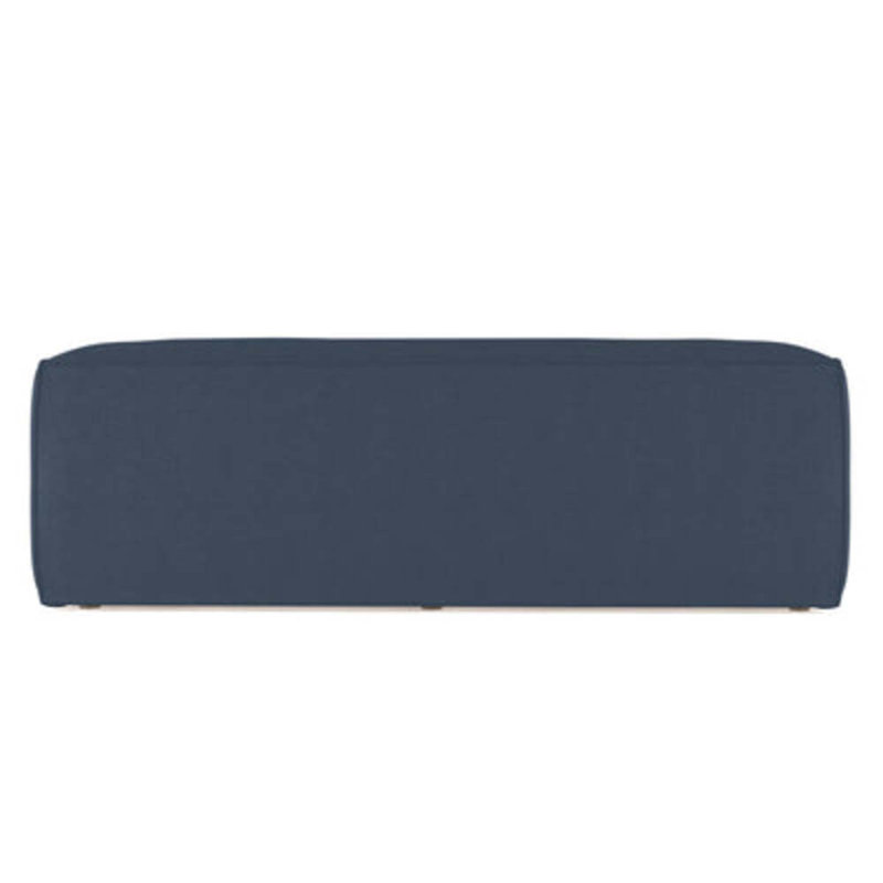 Crosby Slope Arm Sofa, 32.5" H x 84" W x 43" D, Weathered, Box Weave Linen Bluebell
