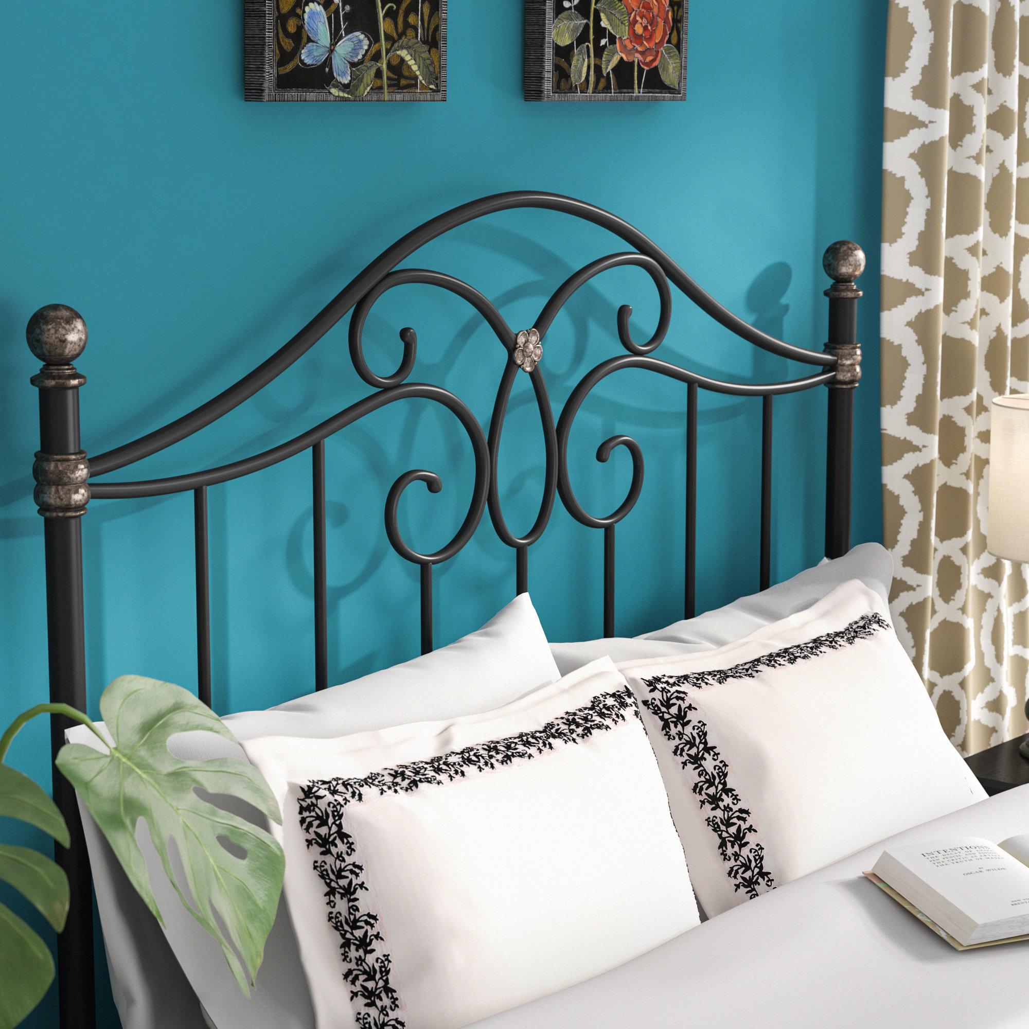 Lark Manor Akhtari Metal OpenFrame Headboard & Reviews Wayfair Canada