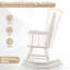 Chaise berçante d'extérieur en bois massif Joffe-87375618