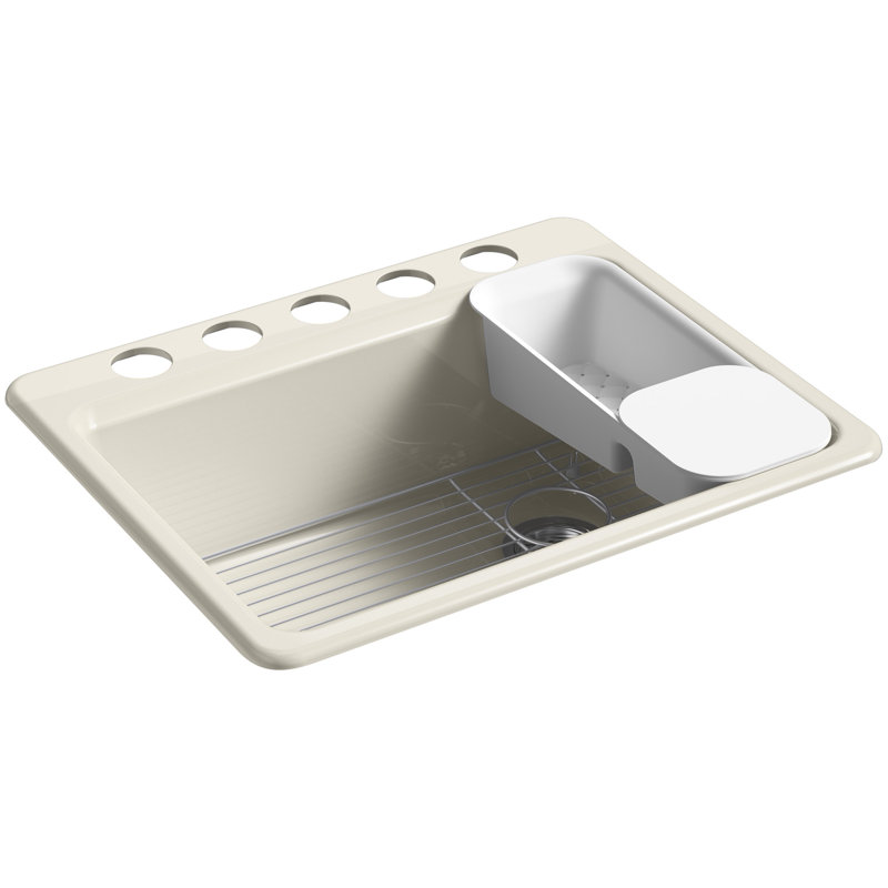 Riverby 27"L x 22"W Kitchen Sink, Cane Sugar