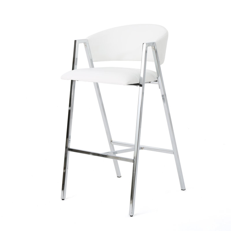 Tabouret de bar 28 po Ansaldi, Blanc, 2