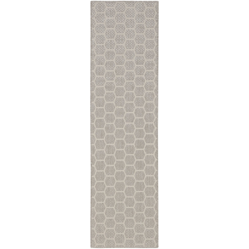 Kowtko Geometric Indoor/Outdoor Area Rug , Runner 2'2" x 8'
