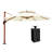 Shamari 132'' Umbrella with Counter Weights Included Base In Ground-1895925624
