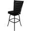 Tabouret d'extérieur en aluminium thermolaqué avec coussin Mastan-675097632-675097637