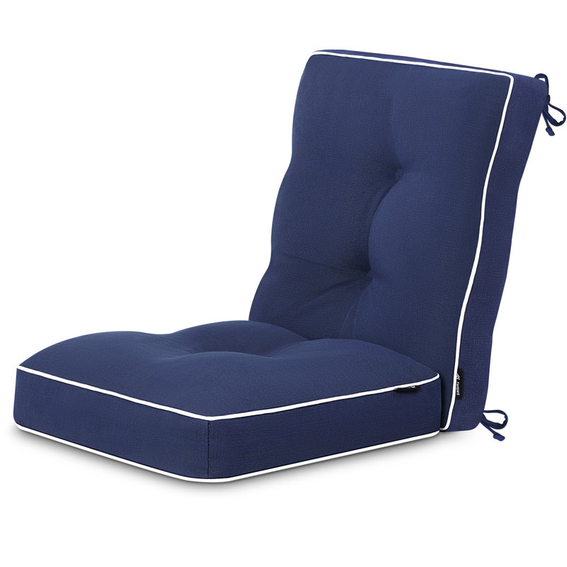 Favoyard Rocking Chair Cushion Set, Indoor & Outdoor Rocker Seat Cushion Set for Patio Furniture with Ties, 21"×17"