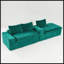 Canapé polyvalent en velours Turtle-300137241-300137253