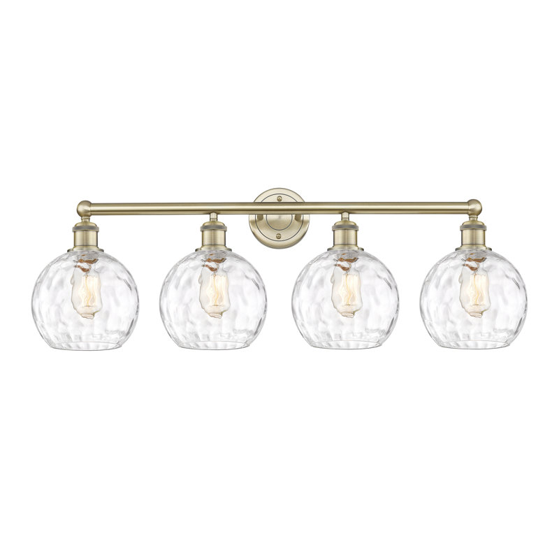 Ambrosane 4 - Light Dimmable Vanity Light, Antique Brass