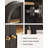 Modern Arch Wall-Mounted Storage Cabinet – Adjustable Shelf, Copper Handle, 22Lbs Load Capacity Per Shelf-202999684