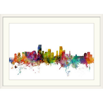 «Miami, Florida Skyline» par Francy, impression