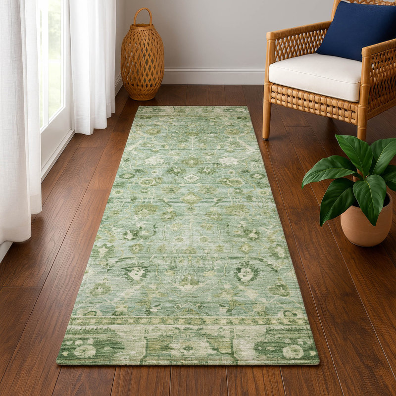 Premium Machine Washable Maag AMF1772 Global Rug, Runner 2'3" x 7'6"