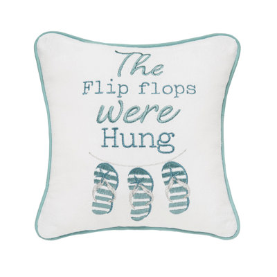 Flip Flops Were Hung Pillow