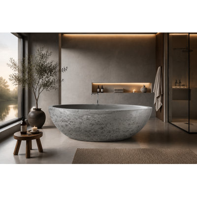 Baignoire autoportante 74 po x 39,8 po