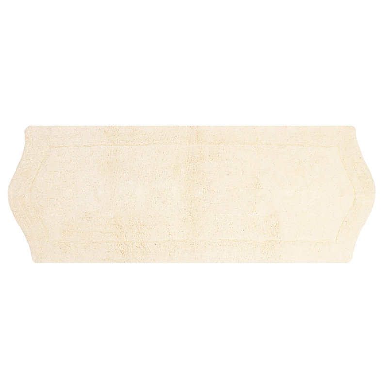 Tapis pour salle de bain Morissette, L 22 po x L 60 po, Ivoire ivoire