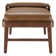 Billie Genuine Leather Ottoman with Removable Tray