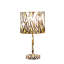 Lampe de table en faux suède à imprimé tigre avec installation facile et design durable