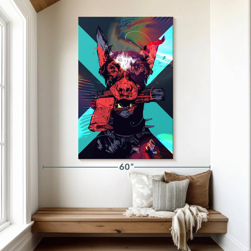 Brampt Dobergun, 51" H x 34" W