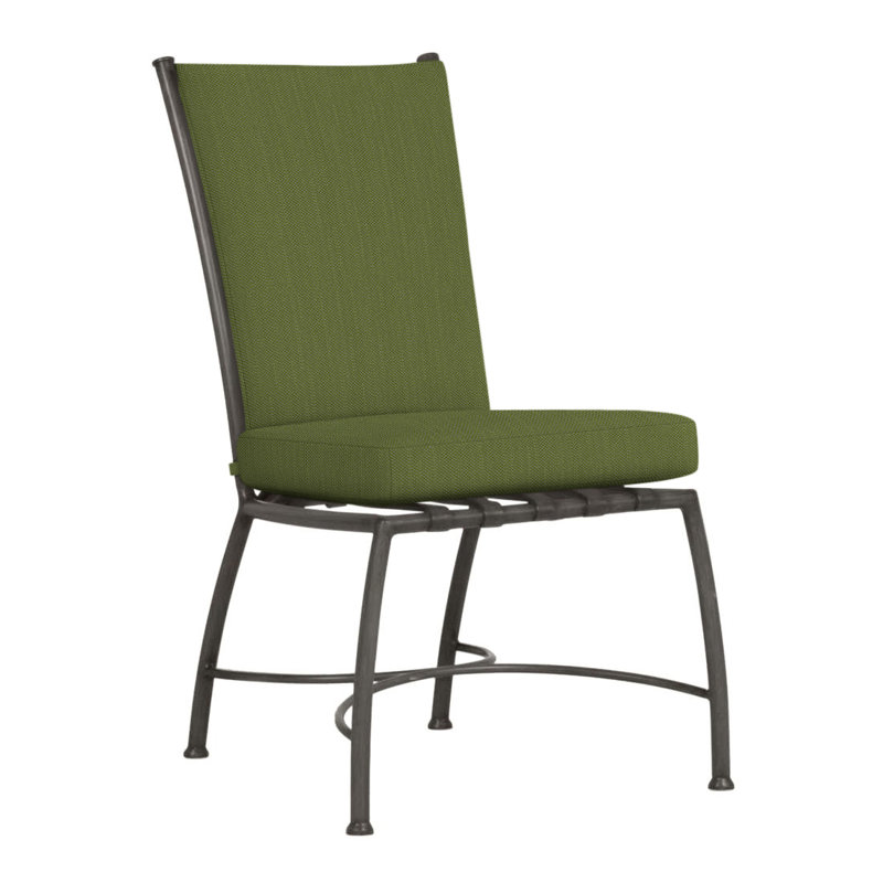 Chaise d'appoint en aluminium Majorca, Pas de soudure, Forêt de lin