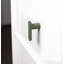 Bouton d'armoire en forme de L de style Mid-Century moderne de ROUS, olive en aluminium massif (vert) matte (1) -111448826-119559193