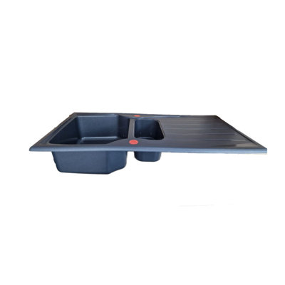 Belfry Kitchen Ostby 19.6mm W Fibreglass Drop-In Kitchen Sink with 1 Faucet Hole