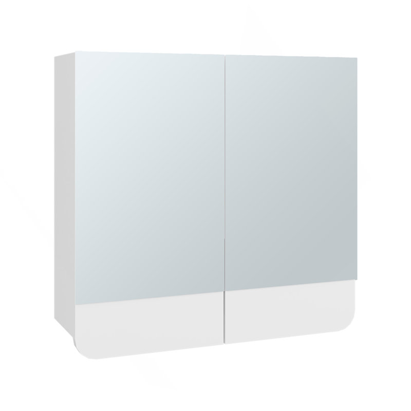 Pharmacie, 2 portes, 3 tablettes, 2 miroirs, blanc