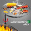 Barbecue au charbon 85 x 85 x 108 cm - Noir