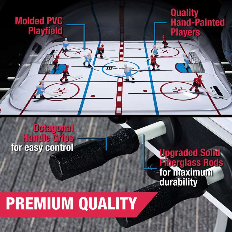 MD Sports Dome Hockey Table Game with Electronic Scorer and LED Lights