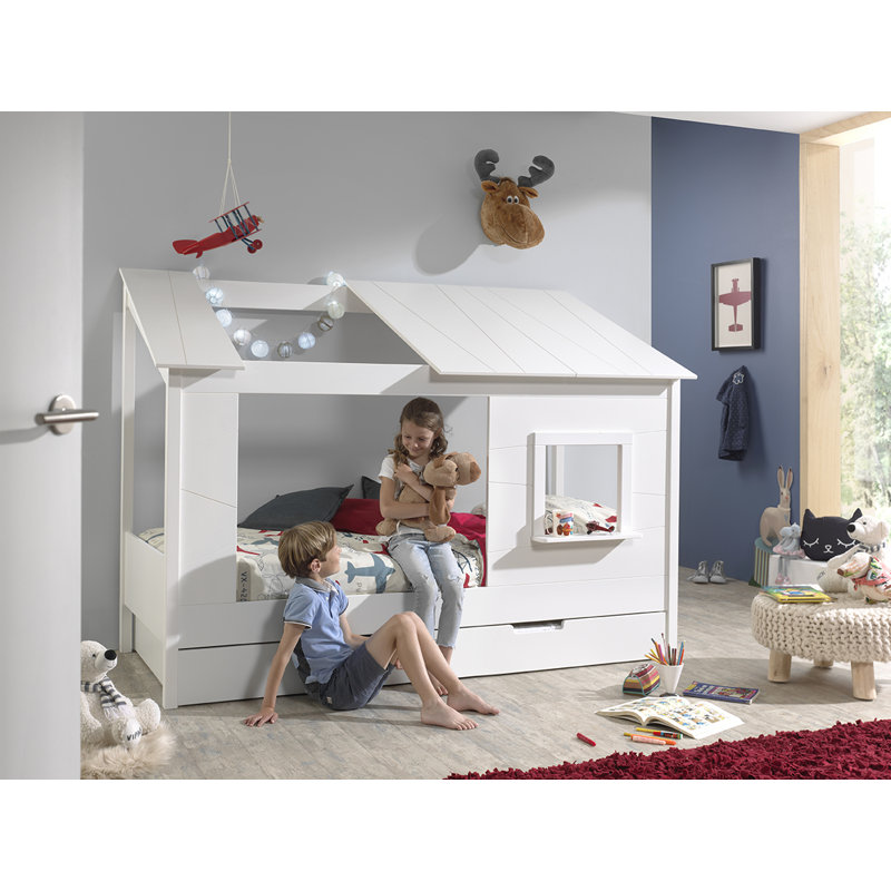 Baumhaus European Single (90 x 200cm) House Beds by Vipack