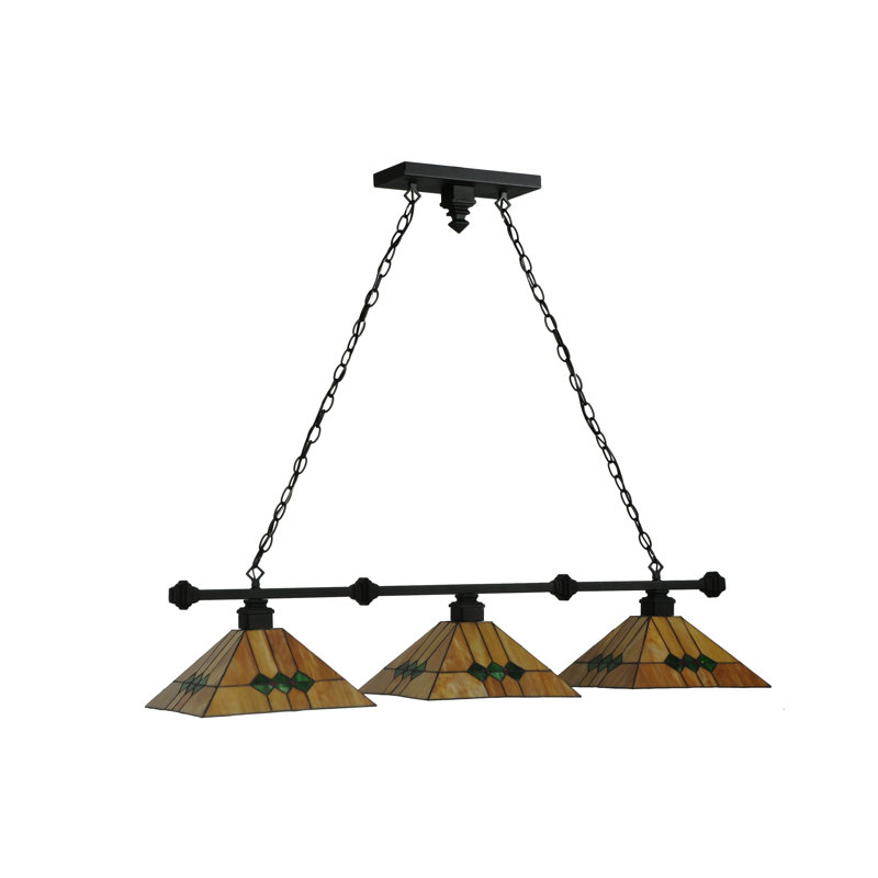 Luminaire suspendu pour îlot 3 lumières 42 "Long Martini Mission
