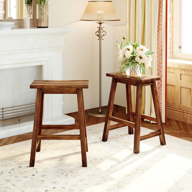 Tabourets de comptoir à hauteur de comptoir pour les petites pièces, couleur noyer - rustique, zones restreintes idéales 2