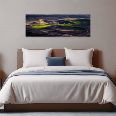 Rolling Hills, lumière abstraite, paysage paisible, nature, art mural