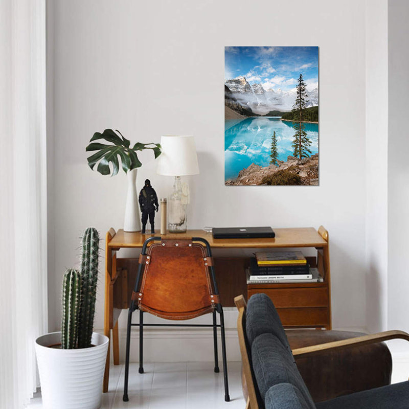 «moraine lake, H 40 po x l 26 po x P 1,5 po, Toile tendue