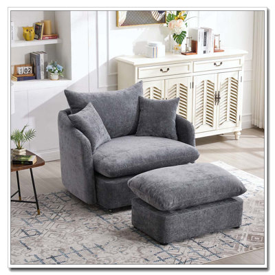 Coussin de fauteuil pivotant sur 360 ° avec 3 coussins