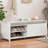 Shoe Bench With Storage And Cushion, Distressed Shutter Storage Bench With Retro Charm For Living Room, Entryway-351003574